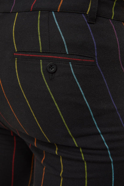 Dangerfield - Rainbow Pinstripe Skinny Pants - multi