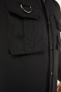 Dangerfield - Field Work Utility Long Sleeve Shirt - black