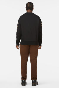 Dangerfield - The Moon Print Long Sleeve Jumper - black