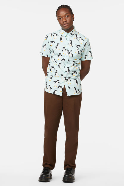 Dangerfield - Penguin SS Shirt - blue