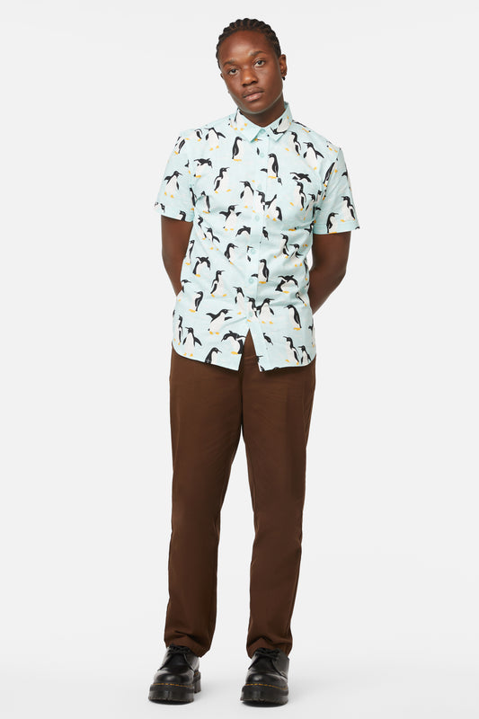 Dangerfield - Penguin SS Shirt - blue