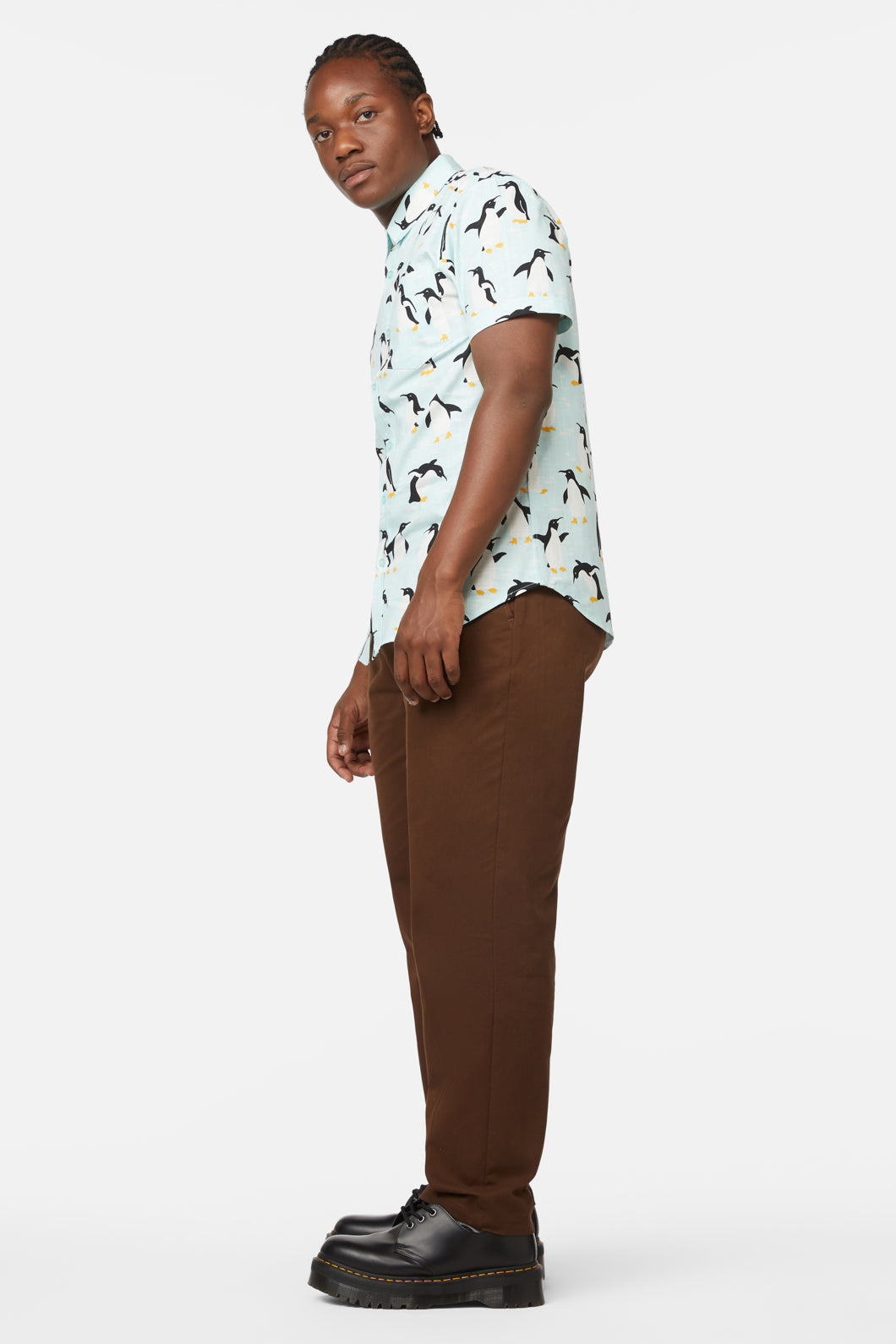 Dangerfield - Penguin SS Shirt - blue