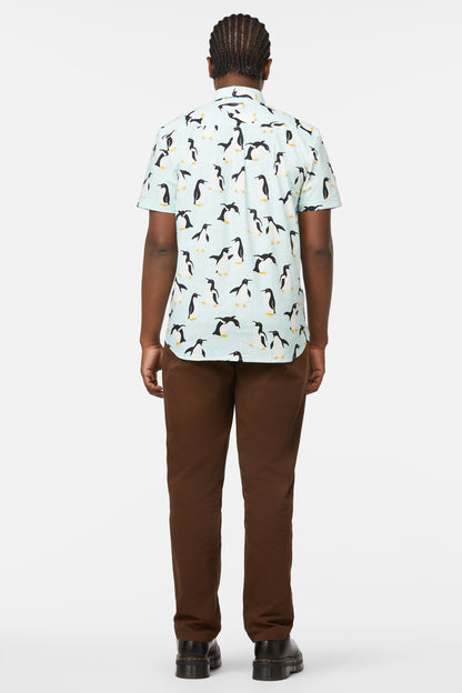 Dangerfield - Penguin SS Shirt - blue