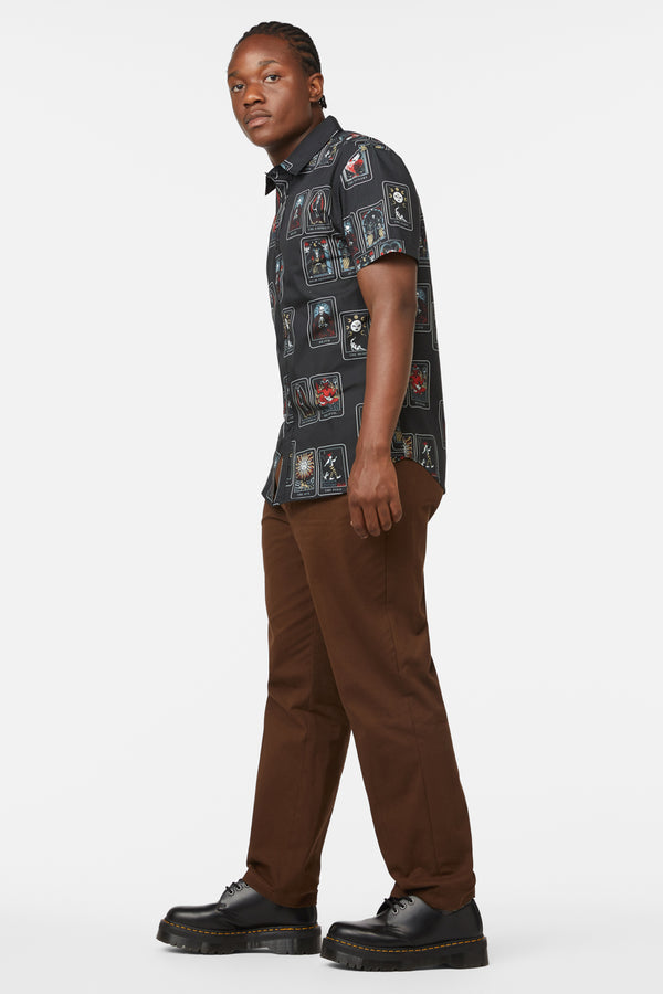 Dangerfield - Tarot Spread Print SS Shirt - black