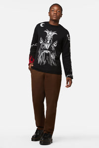 Dangerfield - Truth Revealed Tarot Knit Jumper - black