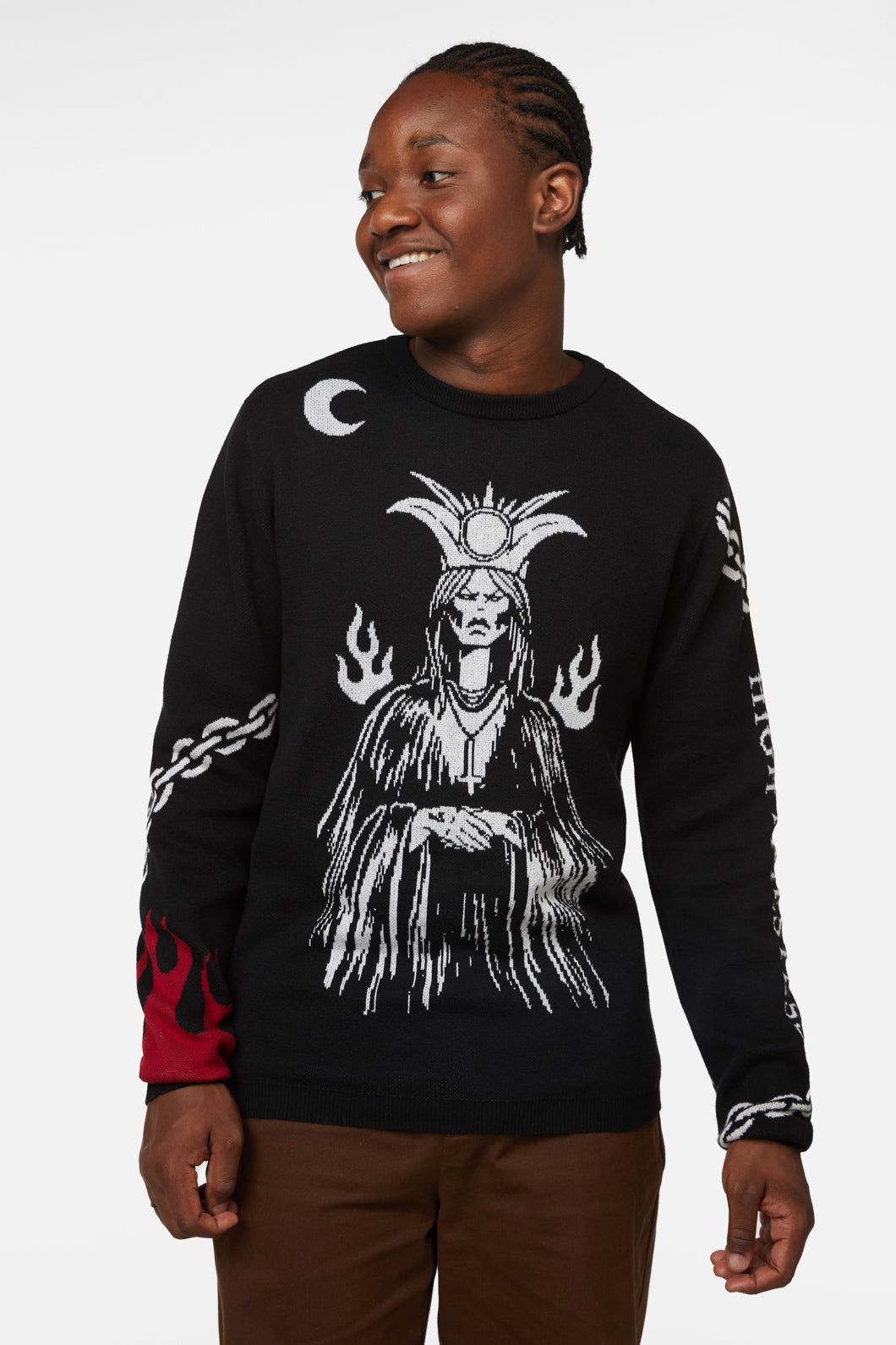 Dangerfield - Truth Revealed Tarot Knit Jumper - black