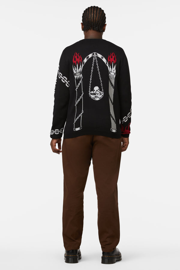 Dangerfield - Truth Revealed Tarot Knit Jumper - black