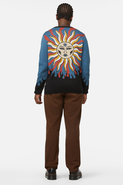 Dangerfield - Traditional Tarot Knit Jumper - blue