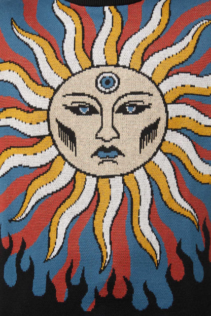 Dangerfield - Traditional Tarot Knit Jumper - blue