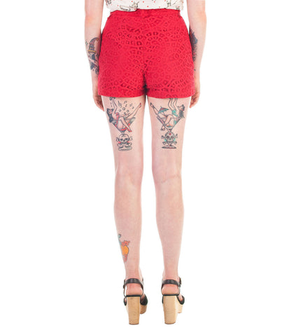 Dangerfield - The Lace Short - red