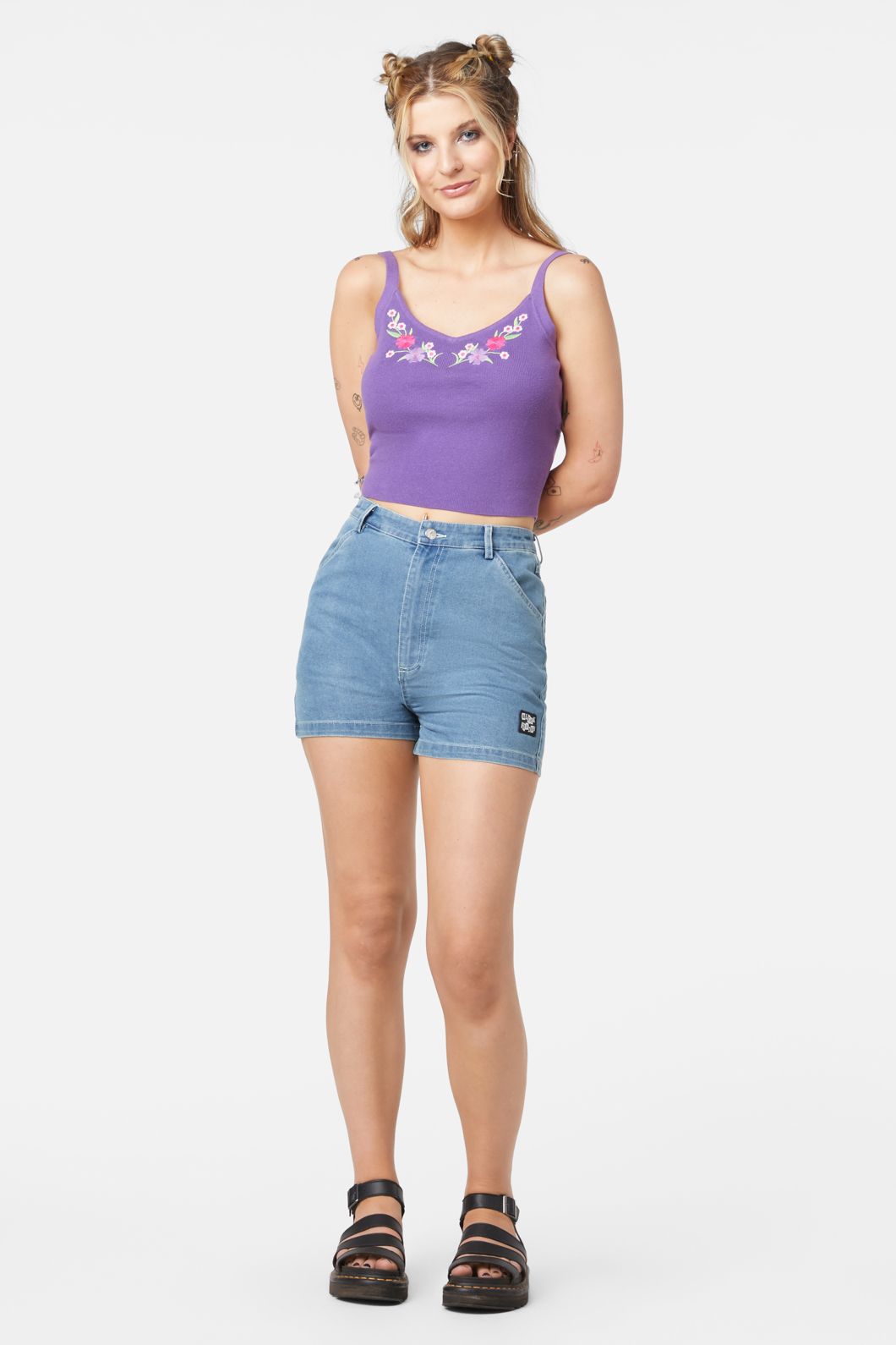 Dangerfield - Caposhi Knitted Sleevess To - lavender
