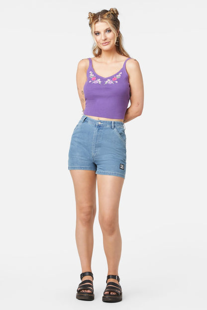 Dangerfield - Caposhi Knitted Sleeveless Top - lavender