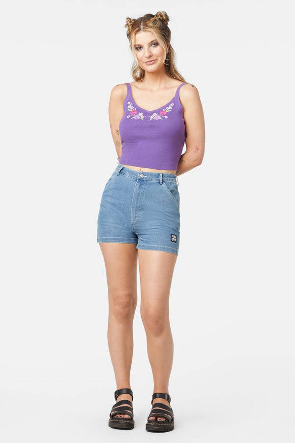 Dangerfield - Caposhi Knitted Sleevess To - lavender
