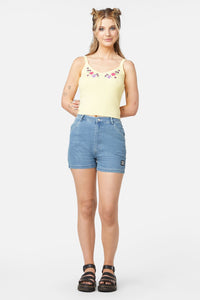 Dangerfield - Caposhi Knitted Sleevess To - lemon