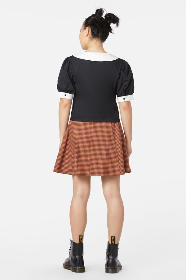 Dangerfield - Puppy Embroidery Blouse - black