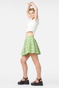 Dangerfield - Dazed Tartan Mini Skirt - green