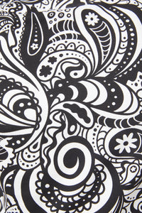 Dangerfield - Acid Paisley Jersey Crop Tee - white-black