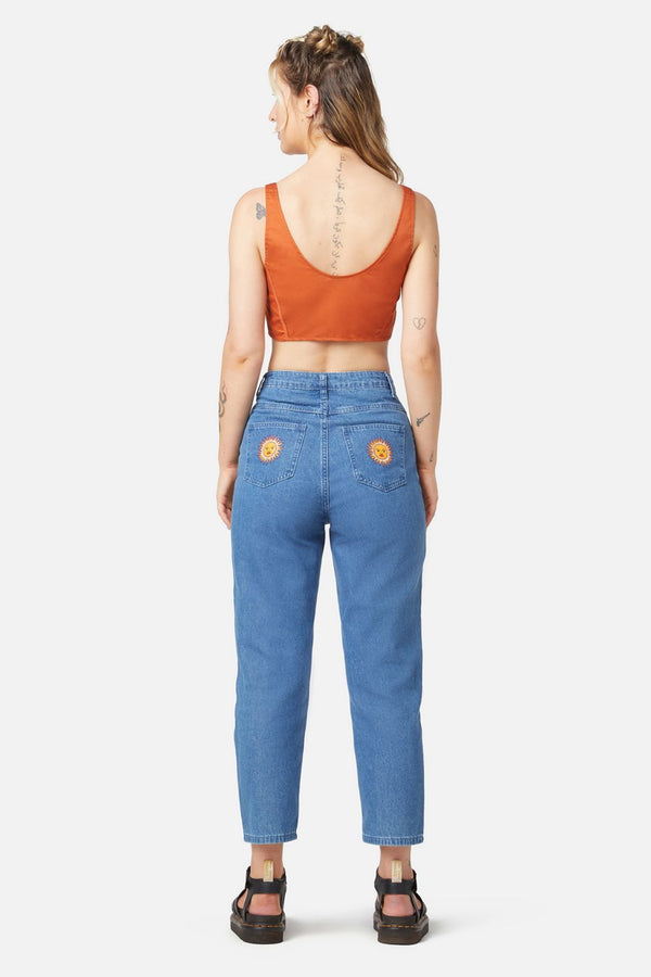 Dangerfield - Denim Sun Embroidery Jean - blue