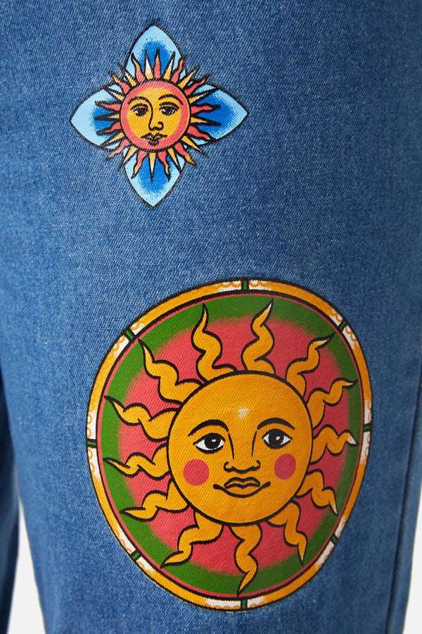 Dangerfield - Denim Sun Embroidery Jean - blue
