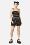 Dangerfield - Gathered Panels Playsuit - black