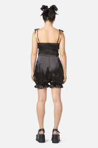 Dangerfield - Gathered Panels Playsuit - black