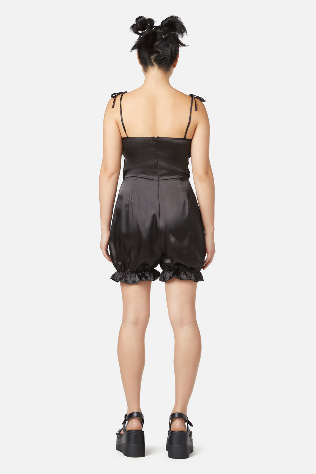 Dangerfield - Gathered Panels Playsuit - black
