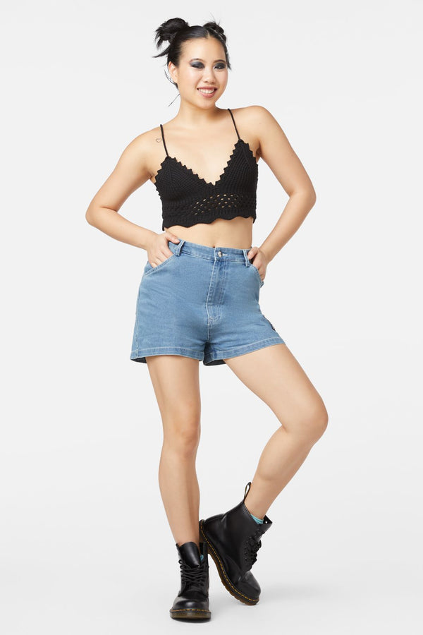 Dangerfield - Farrah Crochet Bralette - black
