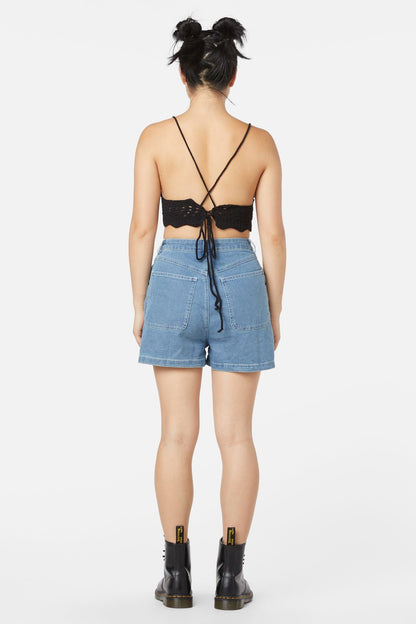 Dangerfield - Farrah Crochet Bralette - black