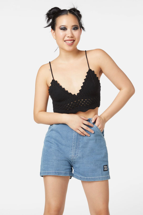 Dangerfield - Farrah Crochet Bralette - black