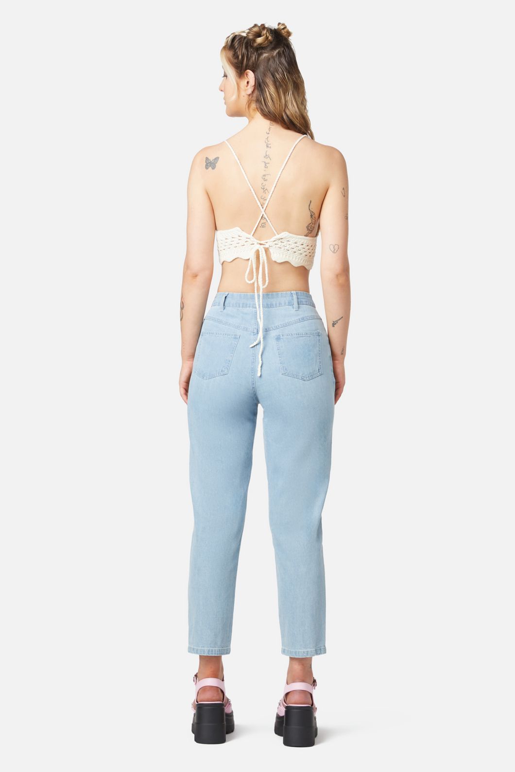 Dangerfield - Farrah Crochet Bralette - cream