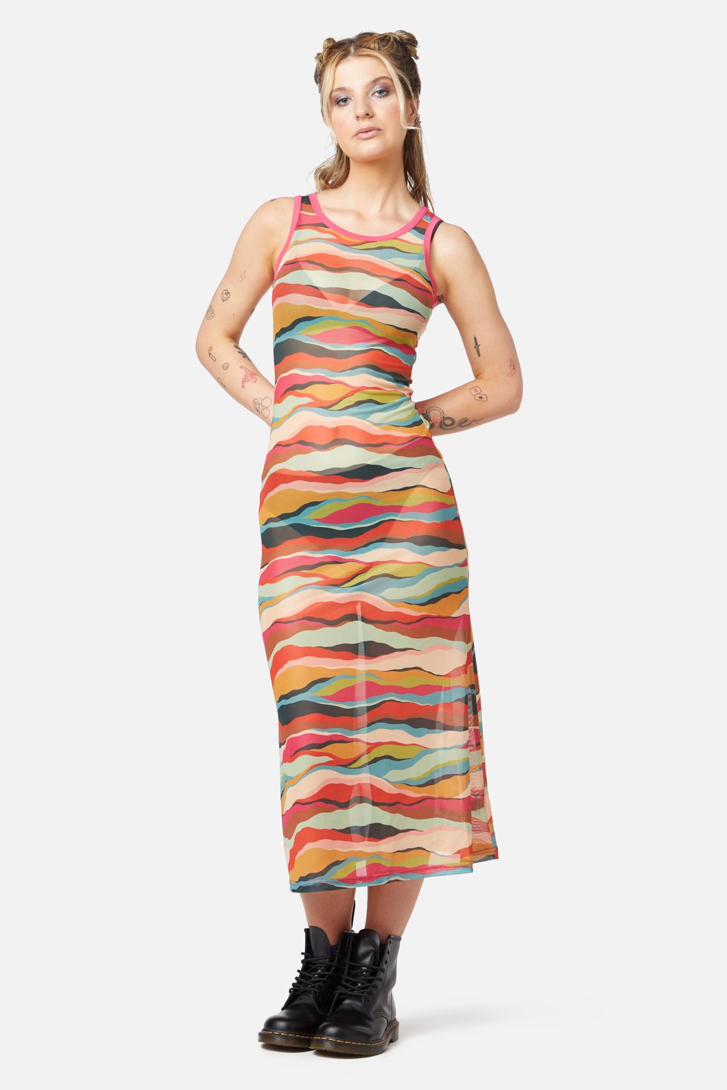 Dangerfield - Grounded Dress - multi