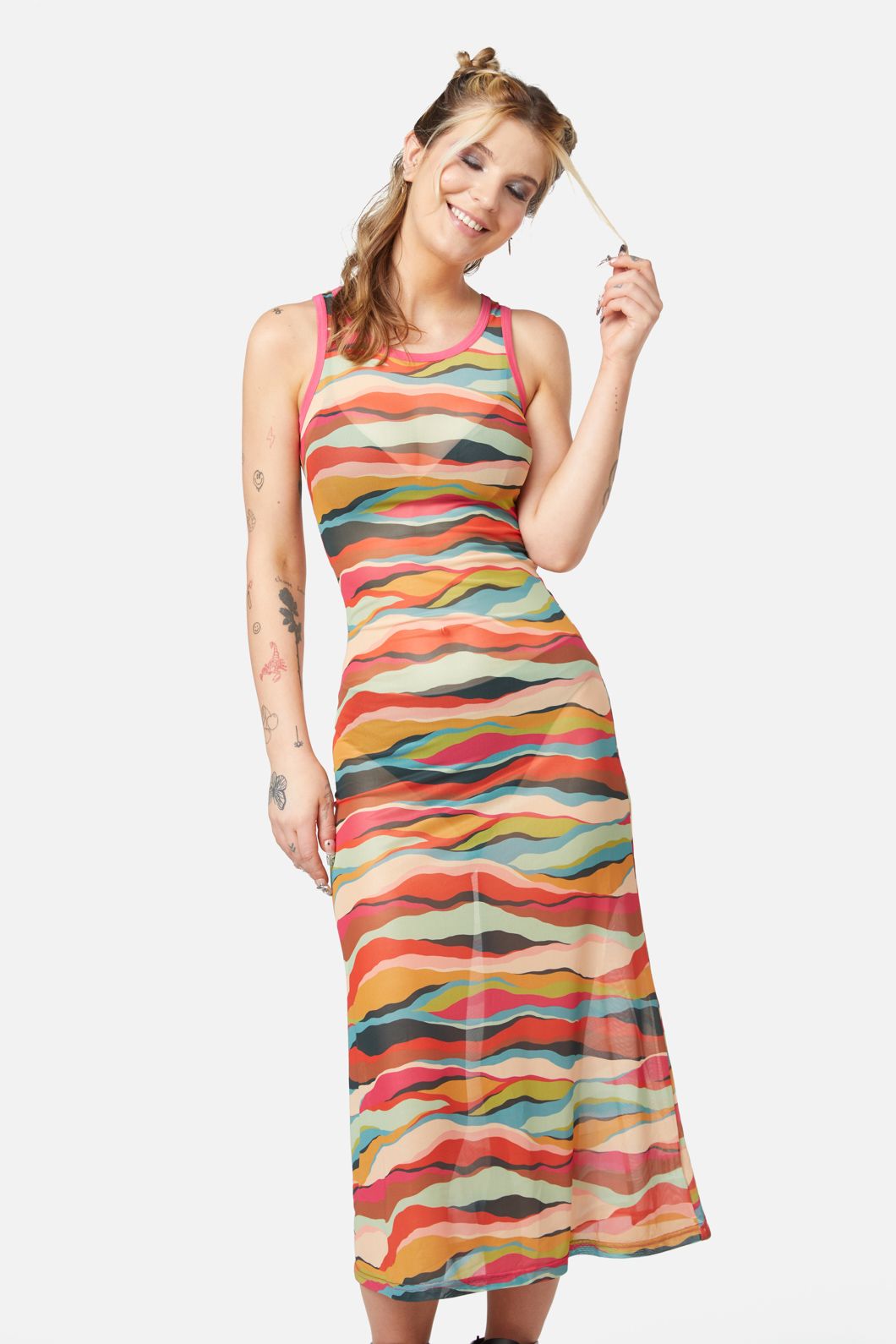 Dangerfield - Grounded Dress - multi