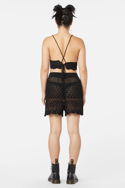 Dangerfield - Farrah Crochet Short - black
