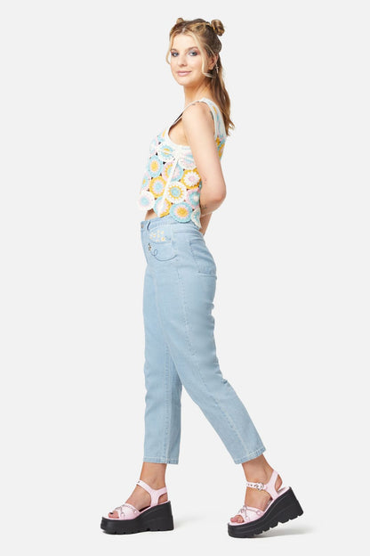 Dangerfield - Crafty Crochet Top - multi