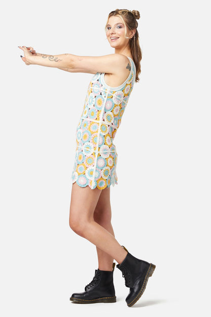Dangerfield - Crafty Crochet Dress - multi