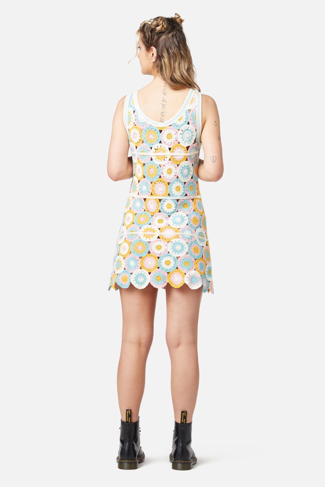 Dangerfield - Crafty Crochet Dress - multi