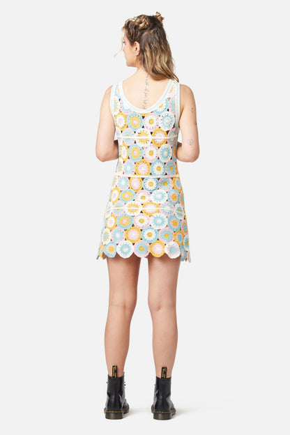 Dangerfield - Crafty Crochet Dress - multi