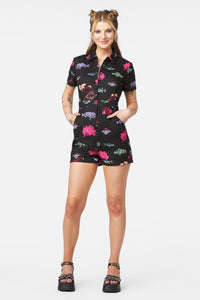 Dangerfield - Deep Sea Playsuit - black