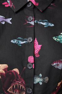 Dangerfield - Deep Sea Playsuit - black