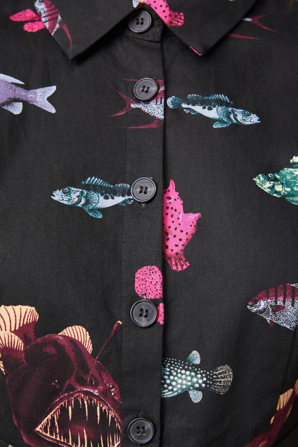 Dangerfield - Deep Sea Playsuit - black