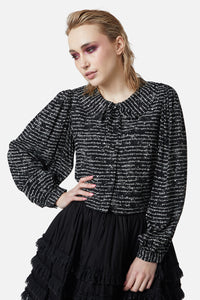 Dangerfield - Read It Again Blouse - black-white