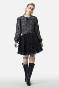 Dangerfield - Read It Again Blouse - black-white