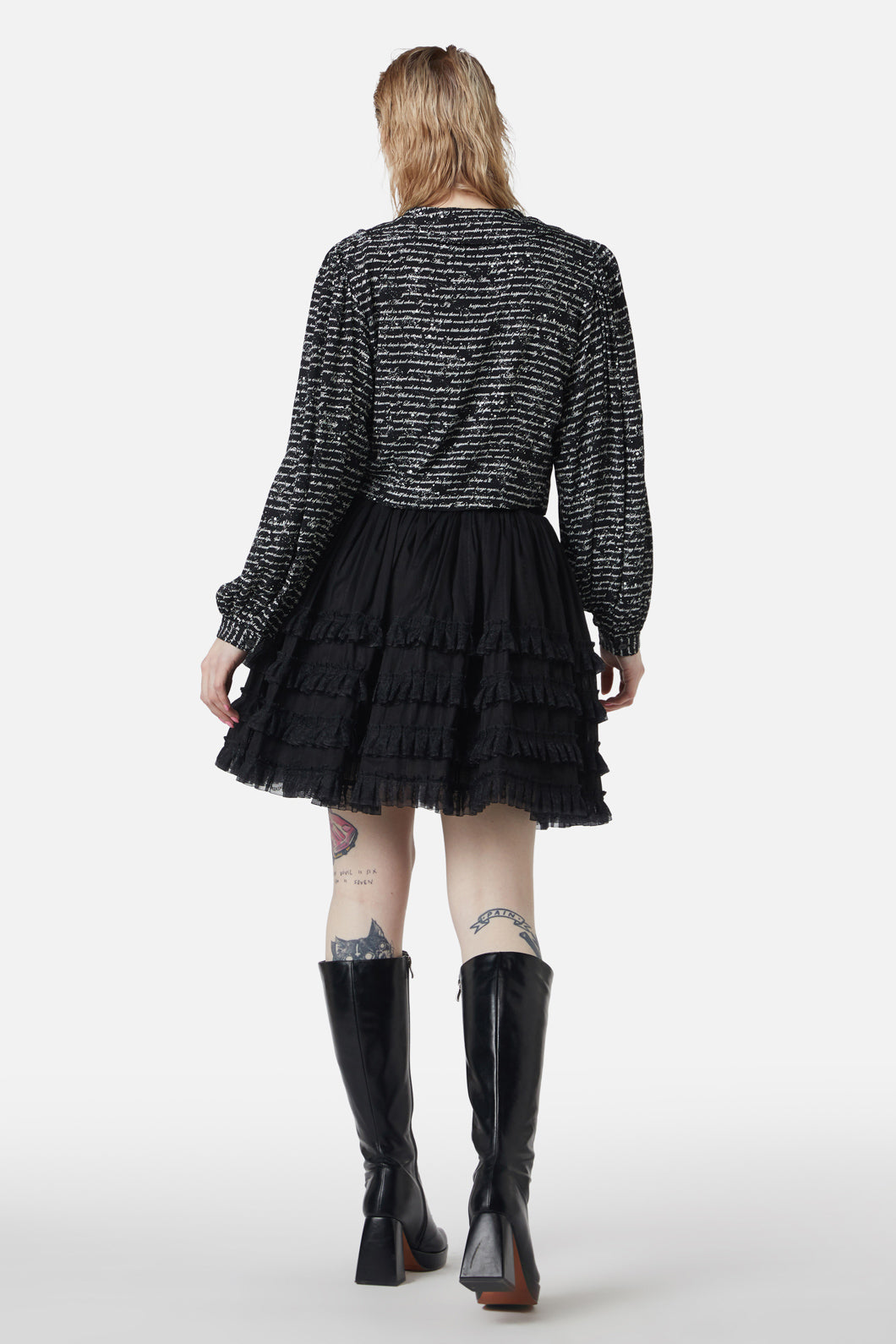 Dangerfield - Read It Again Blouse - black-white