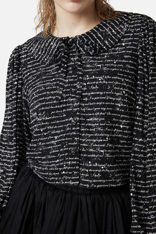 Dangerfield - Read It Again Blouse - black-white