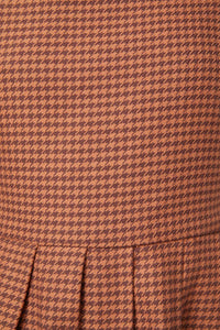 Dangerfield - Dodo Houndstooth Dress - brown