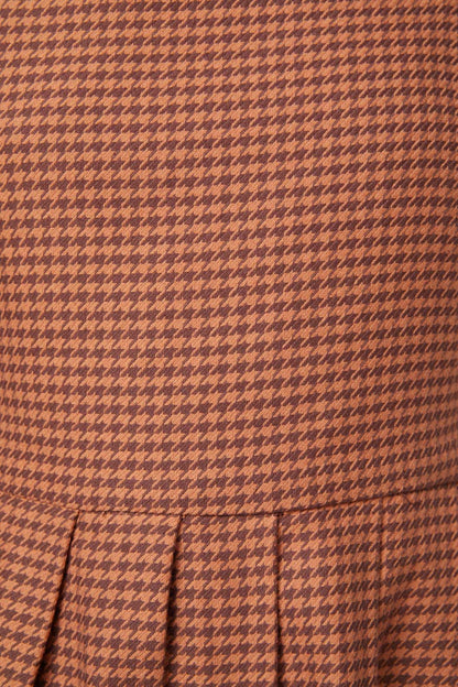 Dangerfield - Dodo Houndstooth Dress - brown