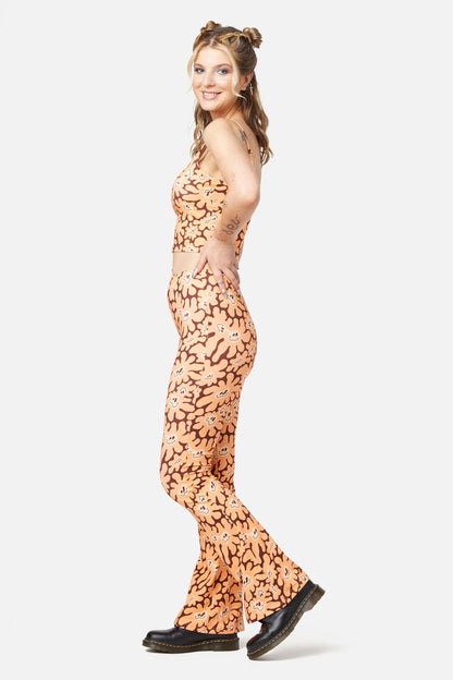 Dangerfield - Flower Frenzy Pant - brown