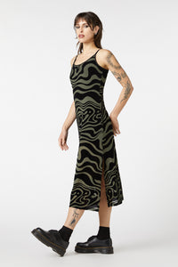 Dangerfield - Who Are You Geo Mesh Dress - black