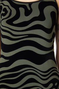 Dangerfield - Who Are You Geo Mesh Dress - black