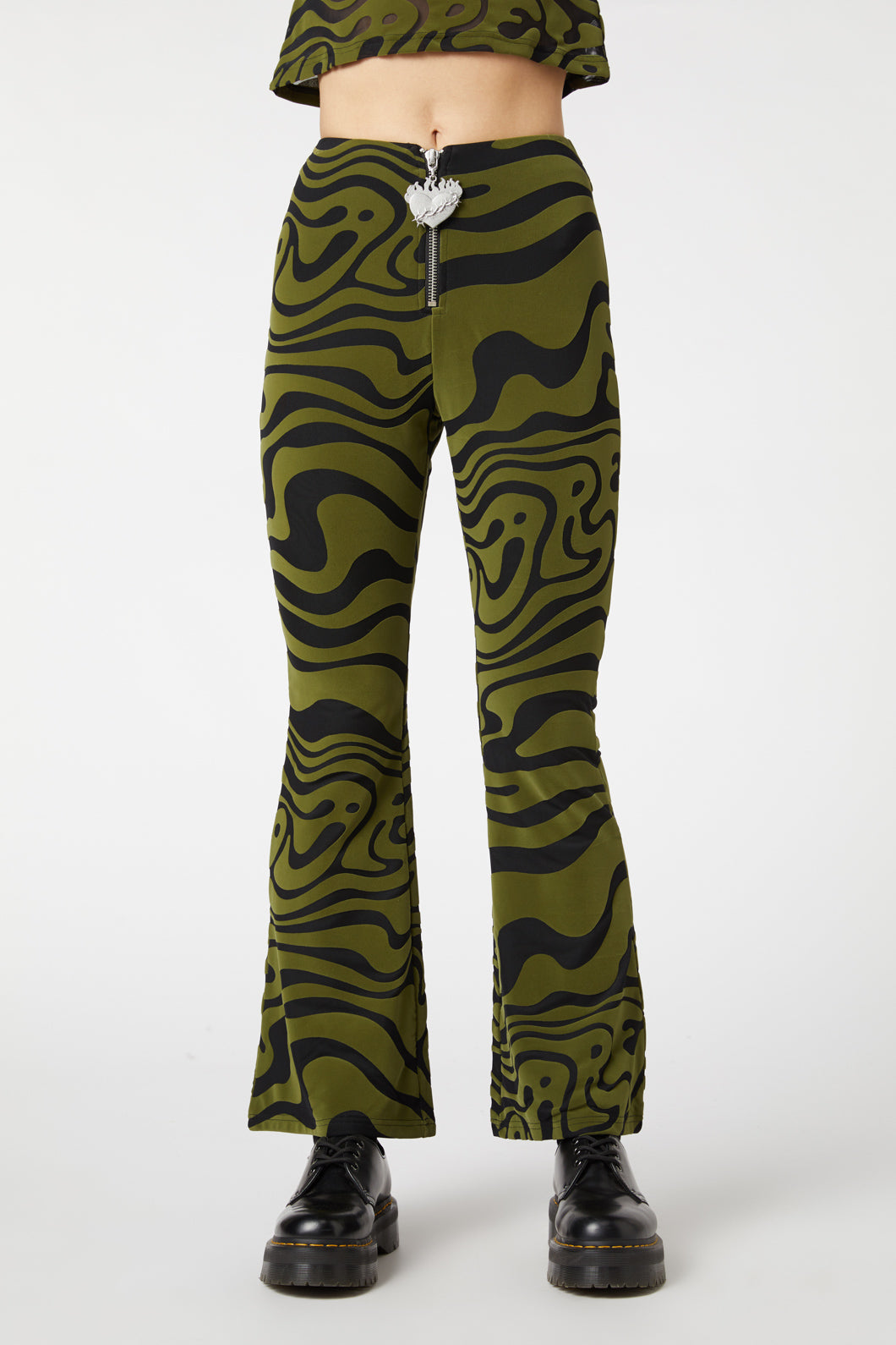 Dangerfield - Who Are You Mesh Pants - olive